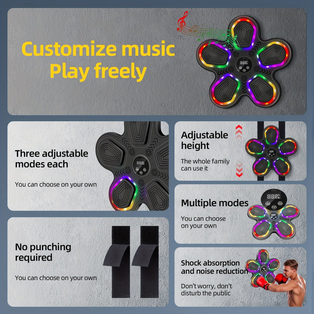 NNETM Smart Music Boxing Machine Wall Target Trainer