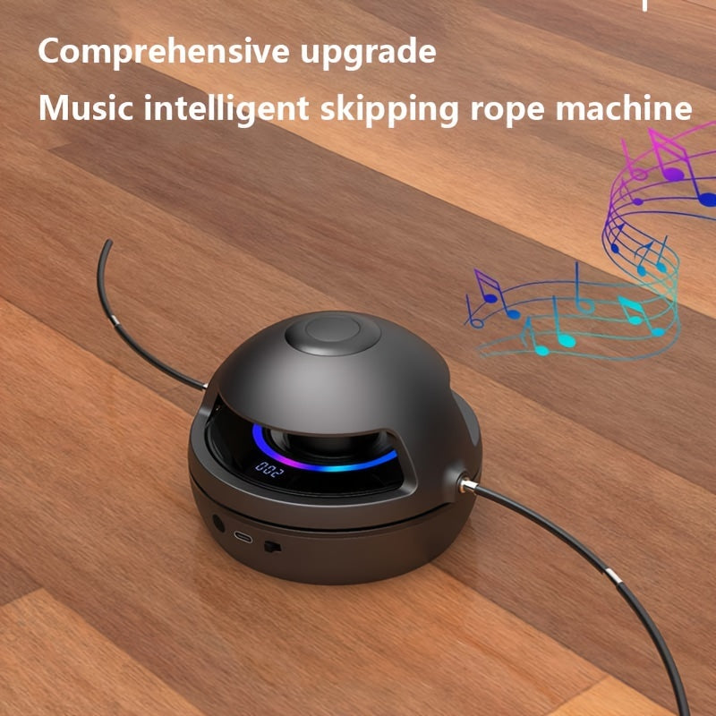 Smart Wireless Jump Rope with Music - Black