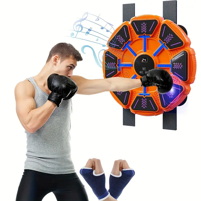 NNETM Wall Music Boxing Board with Gloves